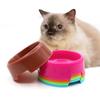 Tigela de Plástico para Animais de Estimação Cor Doce Tigela para Cães Redonda Tigela Única Tigela para Gatos Comida para Animais de Estimação Gourmet Publicidade