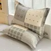 Fundas de almohada de algodón puro, un par, 48X74 Funda de almohada individual, 100% algodón, Adecuadas para todas las estaciones, Funda interior para cojín del hogar, Pieza individual 2