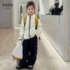 Jaqueta de Inverno Yojia para Meninas 2025 Novo Casaco Elegante e Quente para Menininhas Outerwear Infantil Três em Um