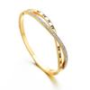 Pulsera de Diamantes de Acero Inoxidable Cruz Número Romano Chapado en Oro Real de 18K Moda Pulsera de Lujo Accesible Joyería al por Mayor