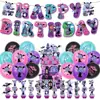 Versión Animada de Vampirina Nana Vampira Decoración de Fiesta de Cumpleaños Pancarta Bandera de Pastel Set de Globos