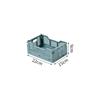Cesta de almacenamiento de plástico plegable, cesta de almacenamiento de escritorio, caja de almacenamiento de refrigerios creativa, cesta de almacenamiento superpuesta para refrigerador de sala de estar de escritorio