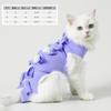 Roupas de esterilização respiráveis para gatos fêmeas da Amazon transfronteiriças, roupas de desmame para gatos, anti-lambeduras, quatro estações disponíveis, roupas de esterilização para gatos