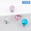 Manija de Cristal Agujero Único Europea Moderna Simple Puerta de Armario Cajón de Gabinete de Cocina Manija Redonda de Diamante Dorado