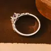 Venda Quente Transfronteiriça Anel Simples de Zircônia Ametista Inlaid com Anel de Pedra Roxa Personalidade Criativa Joias da Moda Atacado