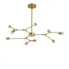 Lámpara de araña para sala de estar escandinava Lámparas moleculares atmosféricas Estilo industrial creativo y elegante Lámpara LED para dormitorio Simple y moderna para comedor