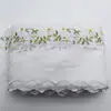 Encaje de Algodón Bordado Colorido Tamaño Personalizado Estilo Decoración de Cuello para Ropa de Mujer Encaje Bordado Ecológico Soluble en Agua