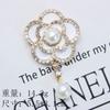 Kuishia Nuevo Colgante de Camelia con Perlas y Pedrería Accesorios para Joyería DIY Funda de Teléfono DIY Aleación para Salida de Aire