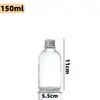 Botella de agua salada estilo Ins, botella para bebidas, botella de vino de frutas, transparente esmerilado para jugo, café, té de leche cold brew, botella de vidrio para vino helado