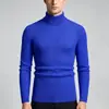 Suéter de Punto Pulóver para Hombre 2026 Transfronterizo Otoño e Invierno, Suéter Versátil de Cuello Alto Ajustado, Camisa Base Simple y Cálida para Hombre