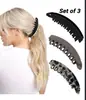 Popular Transfronterizo Pinza de Plátano Esmerilada para PC Clip Vertical Elegante Herramienta para Fijar Cola de Caballo Alta Pinza de Garra Pinza para el Cabello Pinza de Tiburón Venta al por Mayor