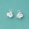 Plata S925 Plata Hecha a Mano Plata DIY Accesorios Plata Lisa Colgante de Uva Estambre Colgante de Borla Retro Accesorios de Plata Esterlina