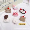 Lindos Accesorios de Dibujos Animados de Pingüino y Conejo de Tela Broche DIY Accesorios para Joyería Muñeco Relleno de Algodón Ropa Accesorios para el Cabello