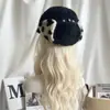 Chapéu de Baseball Simples de Lã de Cordeiro Xadrez Cor Sólida para Outono e Inverno para Homens e Mulheres Quente Proteção Auricular para Ciclismo ao Ar Livre Chapéu Lei Feng Atacado