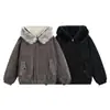 Ropa para Hombre North Boundary 2025 Invierno Estilo Nuevo Chaqueta de Algodón con Capucha y Cuello de Piel Desmontable Chaqueta de Algodón Reversible para Hombre Chaqueta de Algodón Cálida