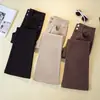 Jeans de Barra Micro-Flare Tamanho Grande para Mulheres Outono 2025 Nova Moda Elástico Efeito Emagrecedor Calças para Gordas Cintura Alta Efeito Emagrecedor