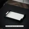 Bandeja Aromaterapia de Cuero de Lujo Ligero de Segunda Mano, Bandeja de Almacenamiento de Joyería, Adorno Decorativo para Escritorio de Mesa de Café de Sala de Estar