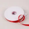 Cinta roja brillante cinta de seda cinta de satén banderín rojo para coche regalo presente horneado flor embalaje boda