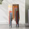 Taburete de Plástico Estilo Nórdico Taburete Alto Engrosado Taburete Cuadrado para Sala de Estar del Hogar Taburete de Goma Creativo Banco Pequeño Popular para Adultos