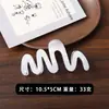 Pinza para el pelo de sirena acética estilo coreano Pinza de agarre de ola de alta calidad Pinza de tiburón para la parte trasera de la cabeza Pinza de agarre para el pelo Accesorios para el cabello