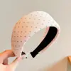 Diadema retro de corona alta para mujer, simple y elegante, diadema de ala ancha que no estrangula el cabello, accesorio para el cabello de moda estilo coreano