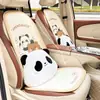 Cojín de Asiento de Coche de Panda Lindo Verano Panal Antideslizante Cómodo Almohadilla Refrigerante para Asiento Cubierta Creativa de Dibujos Animados para Asiento de Coche