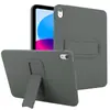 Funda Soporte Color Sólido Amigable con la Piel Adecuada para iPad Pro 11 pulgadas Funda para Tableta Apple Modelo 2024 Anticaídas Funda Suave sin Tapa