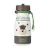 Taza de Leche Estilo Nuevo, Taza Aislada 316 para Mujeres, Alto Valor Estético, con Correa y Popote, Taza de Agua Portátil Mini de Bolsillo
