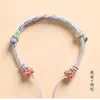 Novo Produto Flor de Gola Pulseira Corda Trançada Pulseira Semi-Acabada Estrela de Cinco Pontas Corda Vermelha Material para Fazer Sozinho Ferramenta de Polimento Joias