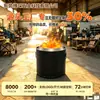 Estufa de leña redonda sin humo para exteriores, estufa de acero inoxidable para patio, estufa de calefacción para camping, picnic, estufa de barbacoa práctica, venta al por mayor