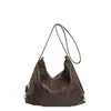 Bolsa de Grande Capacidade para Mulheres 2025 Nova Inverno Bolsa de Ombro de Luxo Bolsa Transversal Retrô Bolsa Tote Elegante Versátil