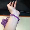 Pulsera de Amatista Natural al por Mayor Uruguay Cristal Púrpura Pulsera de Brasil Joyería de Regalo para Niñas