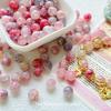[Madera muerta en primavera] Serie de cuentas de jade de vidrio rotas, bañadas en luz, hechas a mano, accesorios de joyería para pulseras.