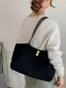 Bolso de gamuza de moda para mujer, nuevo bolso de hombro versátil 2026, bolso tote de gran capacidad para ir al trabajo, transfronterizo