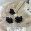 3 Rosas de Diamante Artificiales, Versión Asequible para Arreglos de Boda, Decoración de Exhibición en Centro Comercial, Arreglo Floral de Fondo, Arreglo Floral de Piso