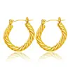 Brincos de Aço Inoxidável Metálico Torcido em Forma de Coração com Diamantes, Moda Simples Versátil, Design Personalizado Europeu e Americano, Transfronteiriços