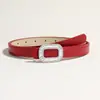 Cinturón Decorativo para Mujer Nuevo Estilo Coreano de Moda Aleación con Incrustaciones de Diamantes Cinturón de Piel Sintética Moda Simple Versátil Accesorio para Vestido