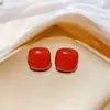Pendientes de Botón Geométricos de Perlas de Plata de Aguja de Moda de Gama Alta para Mujer, Accesorios de Pendientes de Moda Populares de Influencers