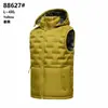 Chaleco de Algodón con Relleno Ligero Casual Transfronterizo Nuevo para Hombre 2026, Chaleco Ligero con Capucha, Forro de Felpa y Acolchado Espeso
