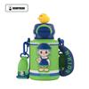 Taza Oso Niños Taza Térmica Bebé Taza de Agua Taza con Popote Guardería Doble Uso Boca Abierta Sonriente Escuela Primaria Botella para Beber Caja de Regalo