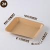 Caja de papel Kraft desechable para barco, bandeja de papel para barbacoa a prueba de aceite, caja de papel para hamburguesas, papas fritas, pollo frito, plato de bocadillos para hot dogs