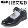 Zapatos Negros de Cuero para Niñas Zapatos de Reloj Infantil de Cuero Genuino Zapatos Blancos para Estudiantes Etiqueta Flor Zapatos Escolares para Niños Piel de Vaca Suela Suave
