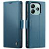 Adecuado para Funda Antirrobo para Xiaomi 14t, Funda de Cuero tipo Flip para Redmi Note 15 Pro, Funda Protectora RFID para Redmi 13