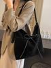 Bolso Retro de Gamuza Color Maillard para Mujer, Bolso de Hombro Versátil para Otoño e Invierno, Bolso Tote Cruzado para el Trabajo y los Viajes, Bolso Cubo