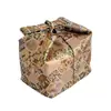 Bolsa de Almacenamiento para Juego de Taza y Tetera de Brocado, Una Tetera y Dos Tazas, Bolsa para Juego de Té de Viaje, Bolsa Grande Portátil de Tela