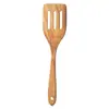 Espátula de Madera de Acacia Hoja Pequeña Transfronteriza, Espátula de Cocina de Madera Maciza, Cuchara para Sopa, Espátula de Madera para Sartén Antiadherente, Juego de Utensilios de Cocina de Madera de Teca
