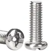 Tornillos de Acero Inoxidable 304 con Cabeza Redonda Phillips, Tornillos de Cabeza Plana Phillips, Tornillos al por Mayor M2M2.5M3M4M5