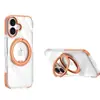 Amazon Funda para Teléfono Móvil Adecuada para Apple 17Pro Marco Bicolor Anticolisión Soporte de Engranaje Funda Anticaídas para Iphone16