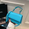 Bolso de Diseño Nicho para Mujer 2023 Nueva Moda Color Sólido Patrón Lichi Portátil Bolso Cuadrado Pequeño Textura Versátil Bolso Bandolera