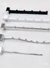 Ganchos de Tubo Cuadrado para Exhibición en Tienda de Ropa, Ganchos para Exhibir Ropa, Estanterías para Puestos, Colgadores para Tiendas de Campaña, 5 Ganchos, 7 Conectores, 3 Ganchos Frontales, 2 Ganchos Traseros, Hierro